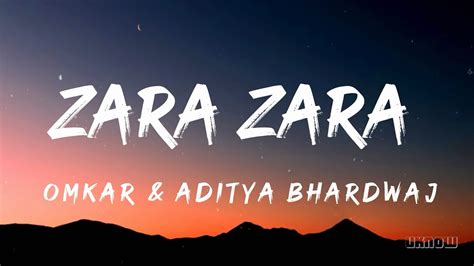 zara zara bahekta hai|zara zara behekta hai lyrics meaning.